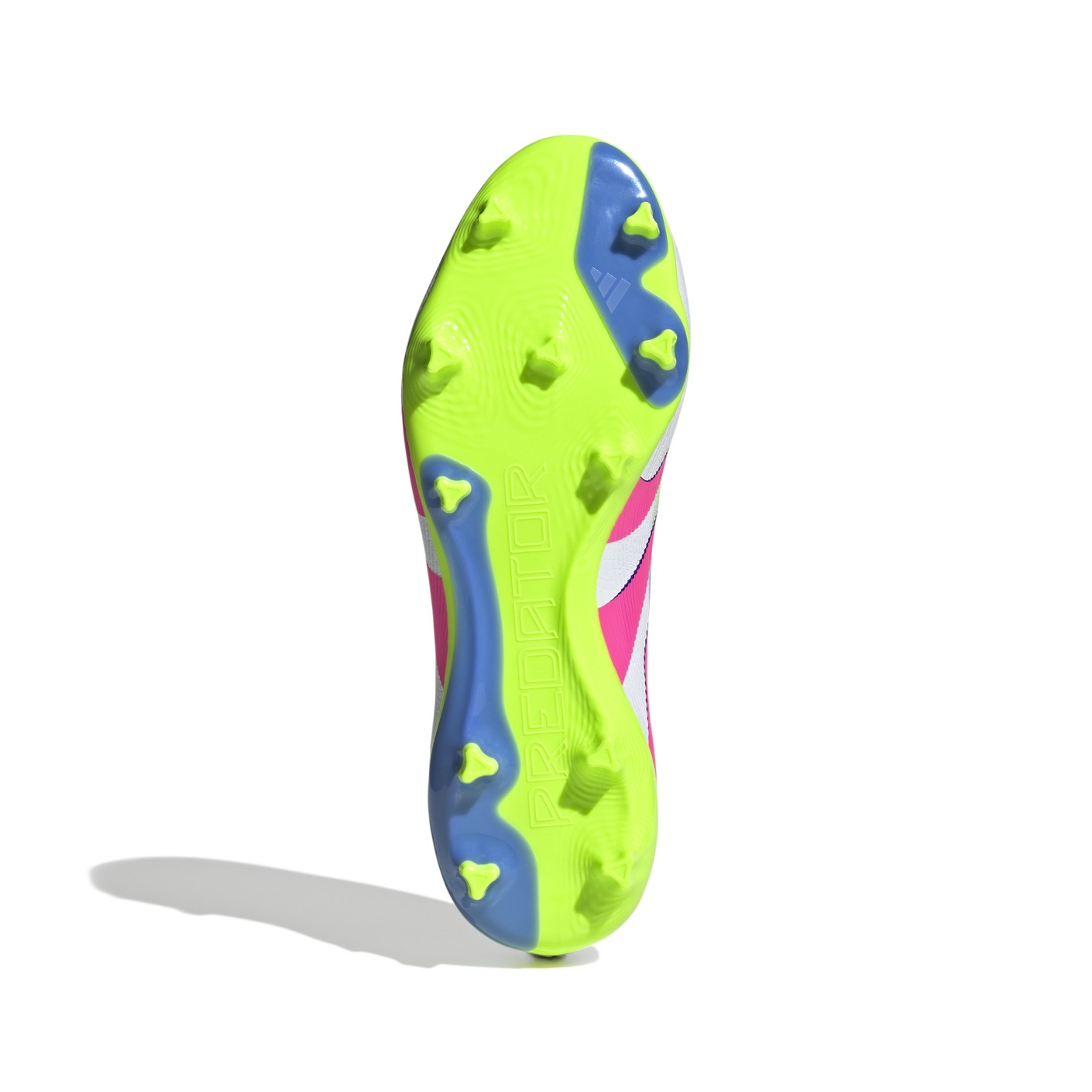 Adidas Predator League Veterloze Gras / Kunstgras Voetbalschoenen (MG) Wit Roze Neongeel