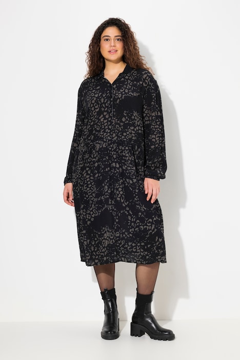Hemdblusenkleid, Knopfleiste, Hemdkragen, Langarm