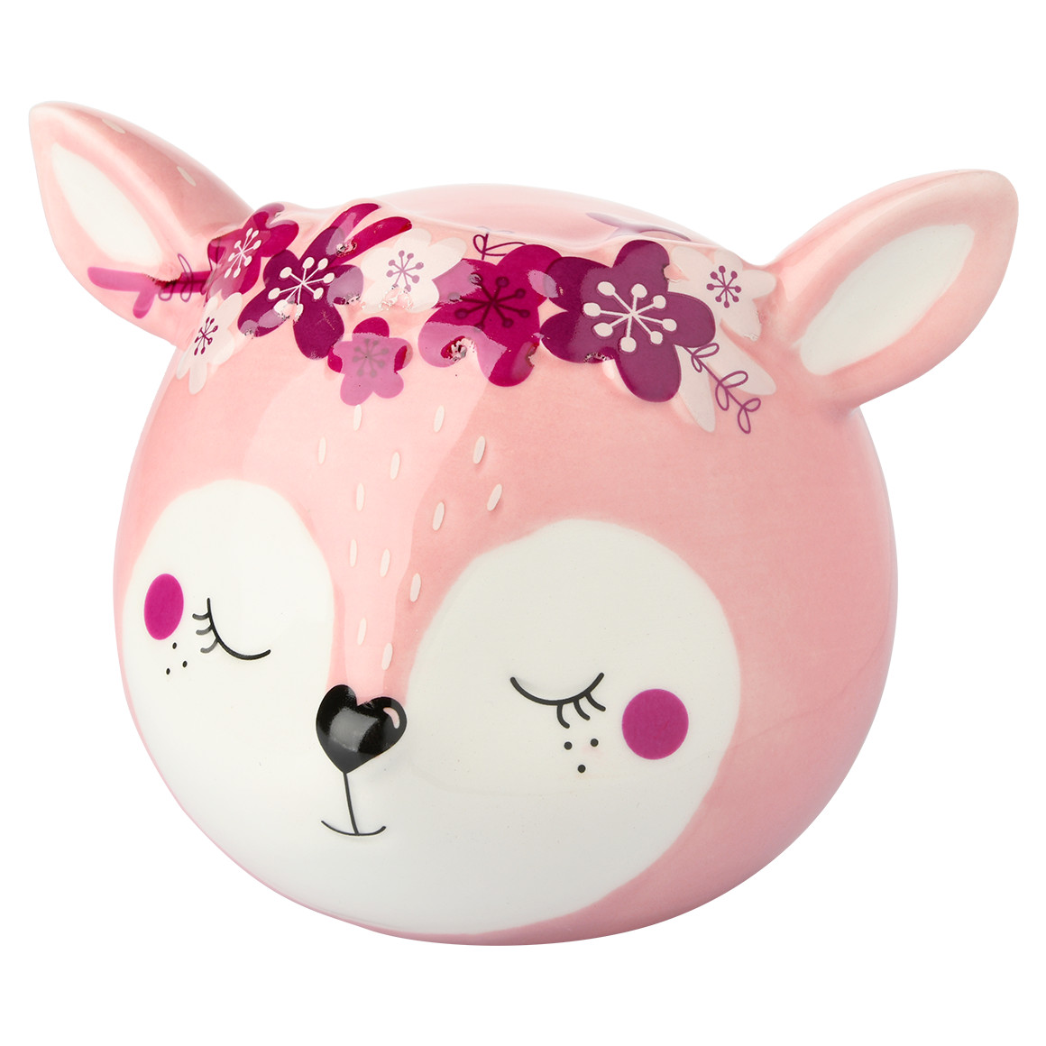 Topolino Spardose Reh rosa