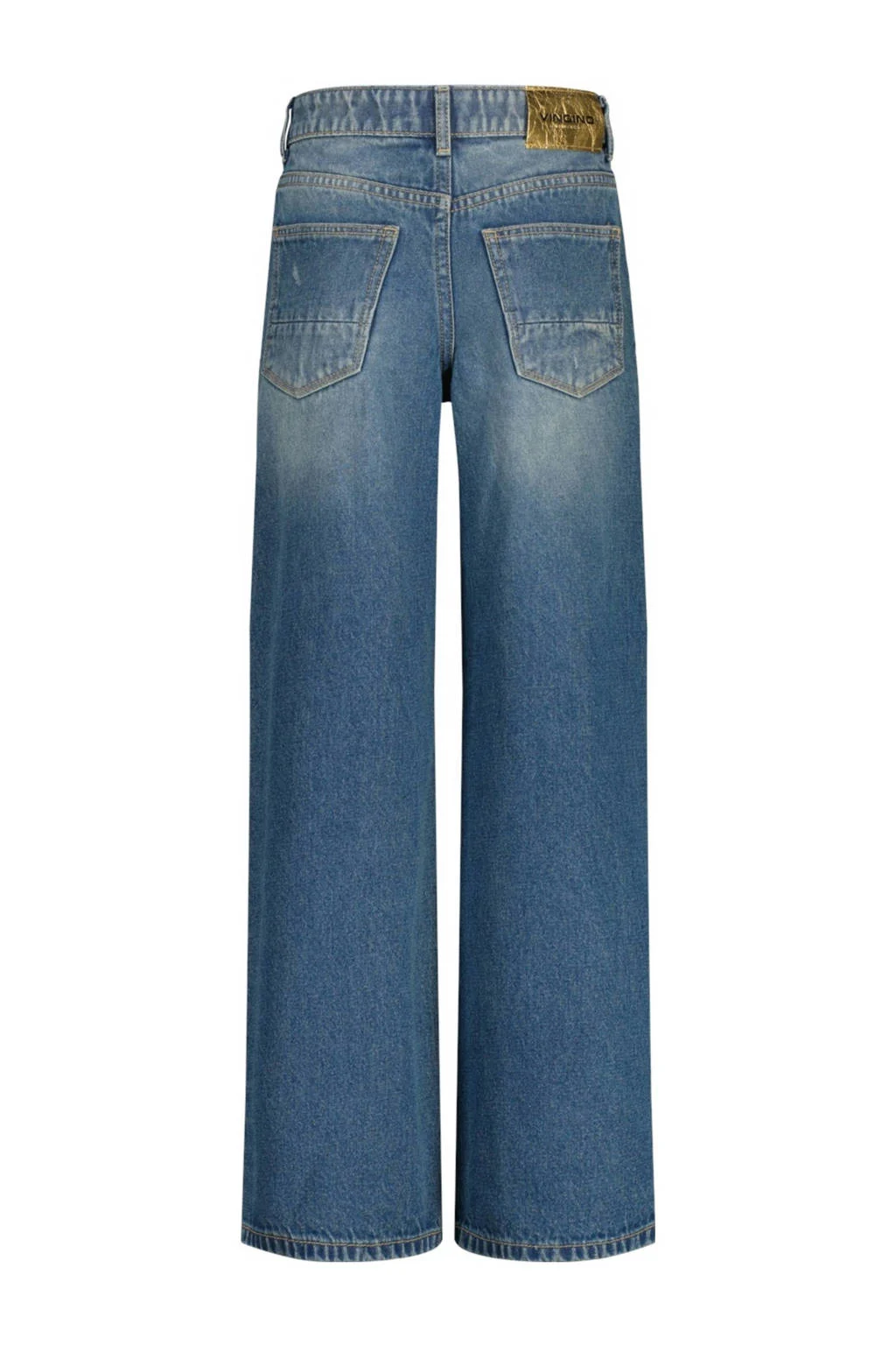 Vingino wide leg baggy jeans medium blue denim