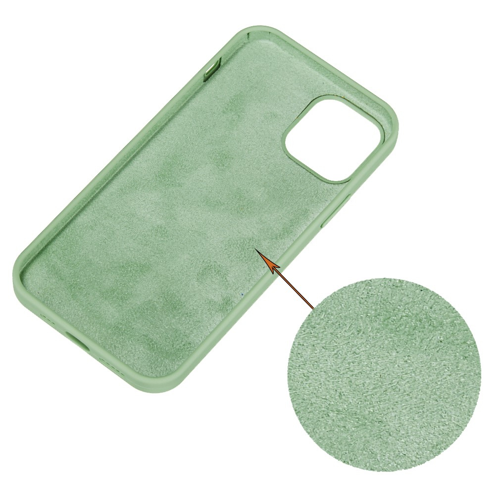 iPhone 15 Silikon Case Hülle - Grün