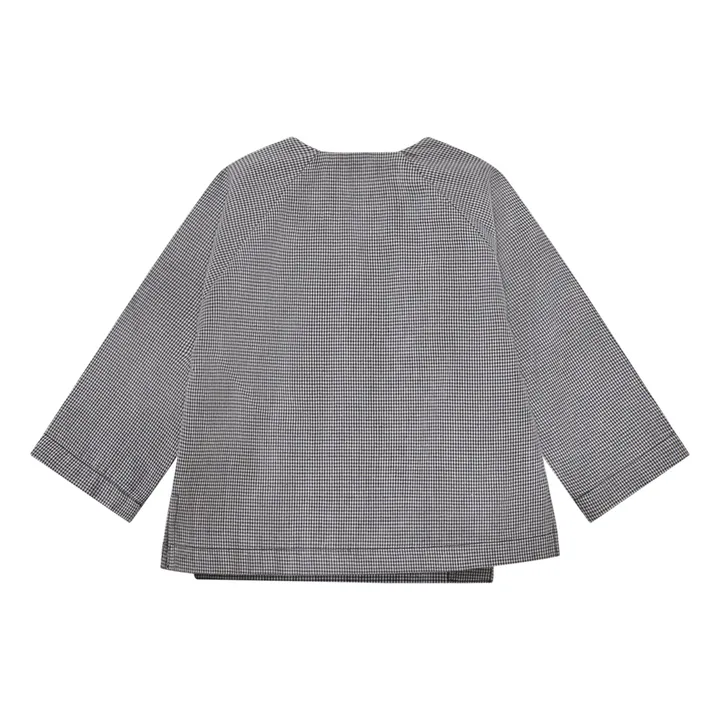 Caramel Cardigan Cache-Cœur Pochard Vichy | Noir