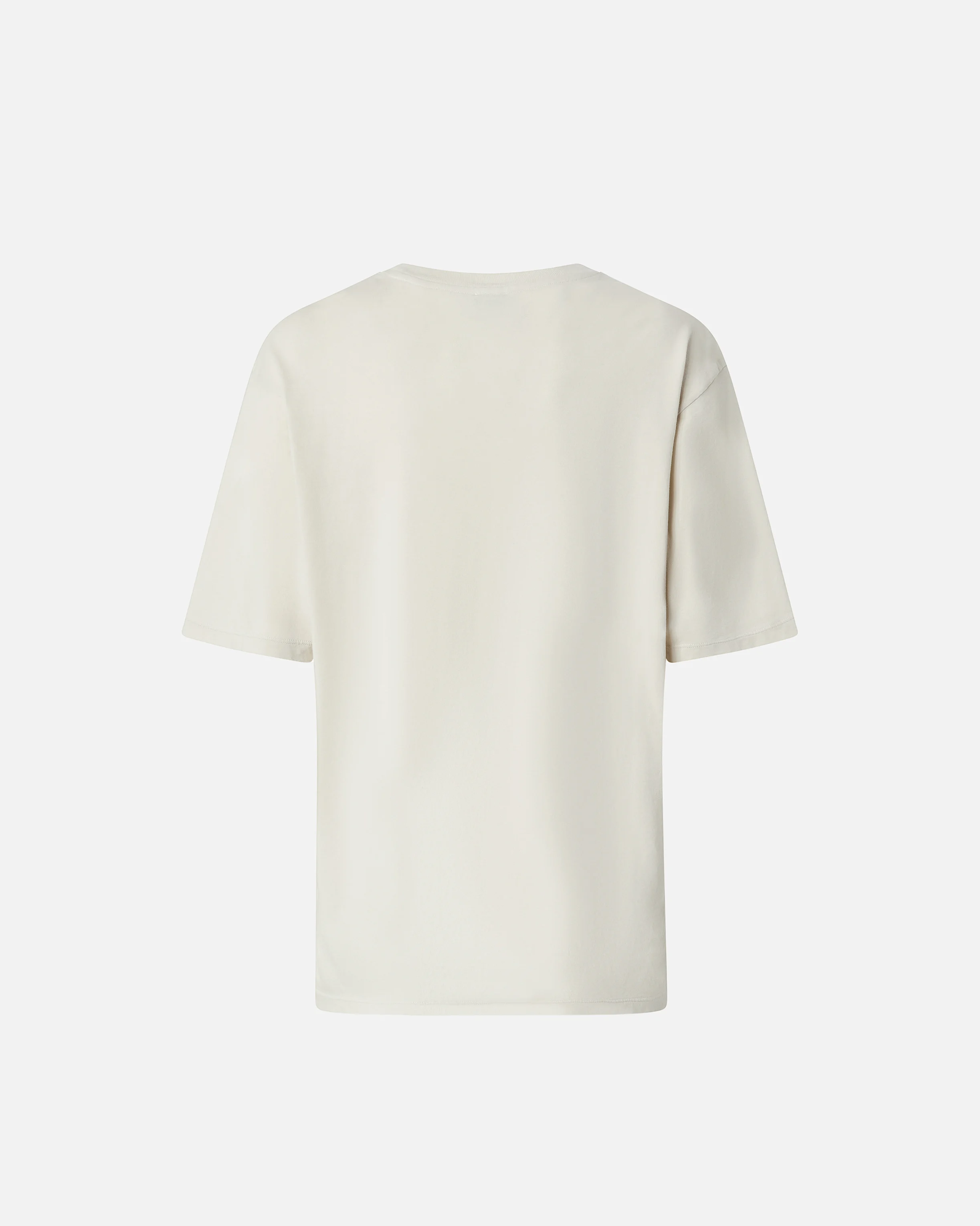 T-shirt en coton vieilli avec imprimé étoile | Blanc