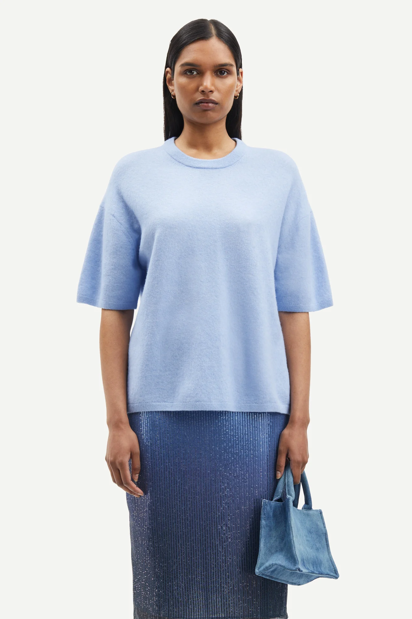 Samsøe Samsøe  Megan t-shirt - Blue Heron