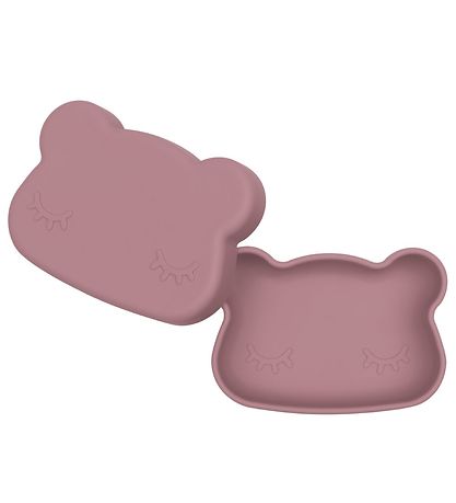 We Might Be Tiny Snackbox - Bär - Silikon - Dusty Rose