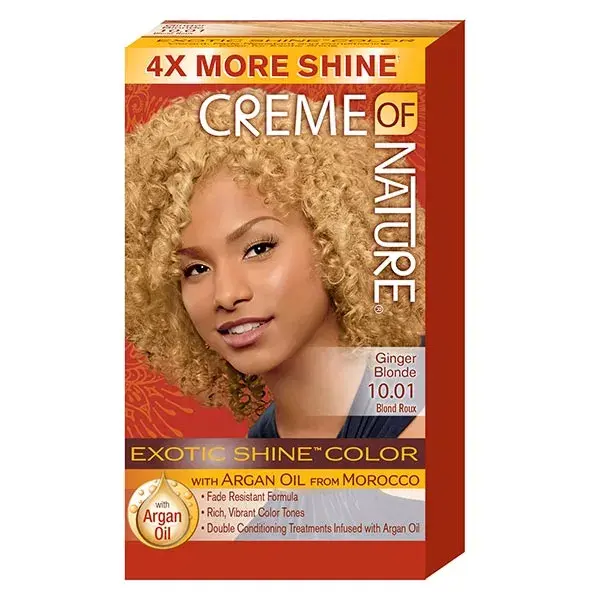 Creme of Nature, Argan, Coloration permanente Ginger Blonde, teinte n°10.01