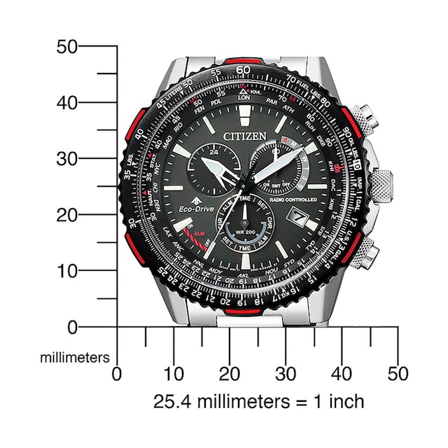 Citizen Funkchronograph »Promaster Sky« Armbanduhr, Herrenuhr, Solar, Stoppfunktion, bis 20 bar wasserdicht