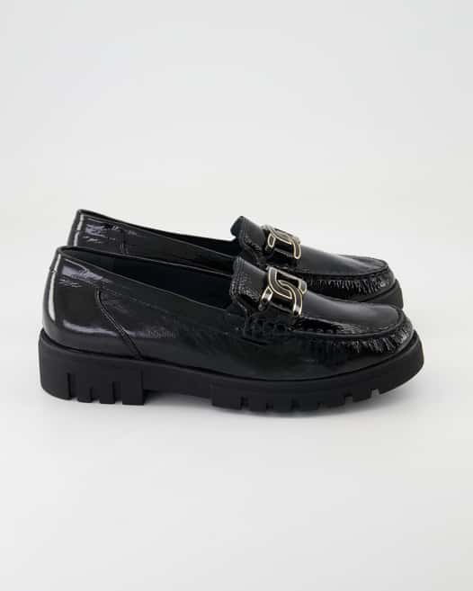 Waldläufer Serena Slipper in Schwarz