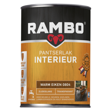 Rambo pantserlak interieur transparant zijdeglans warm eiken 1,25 l