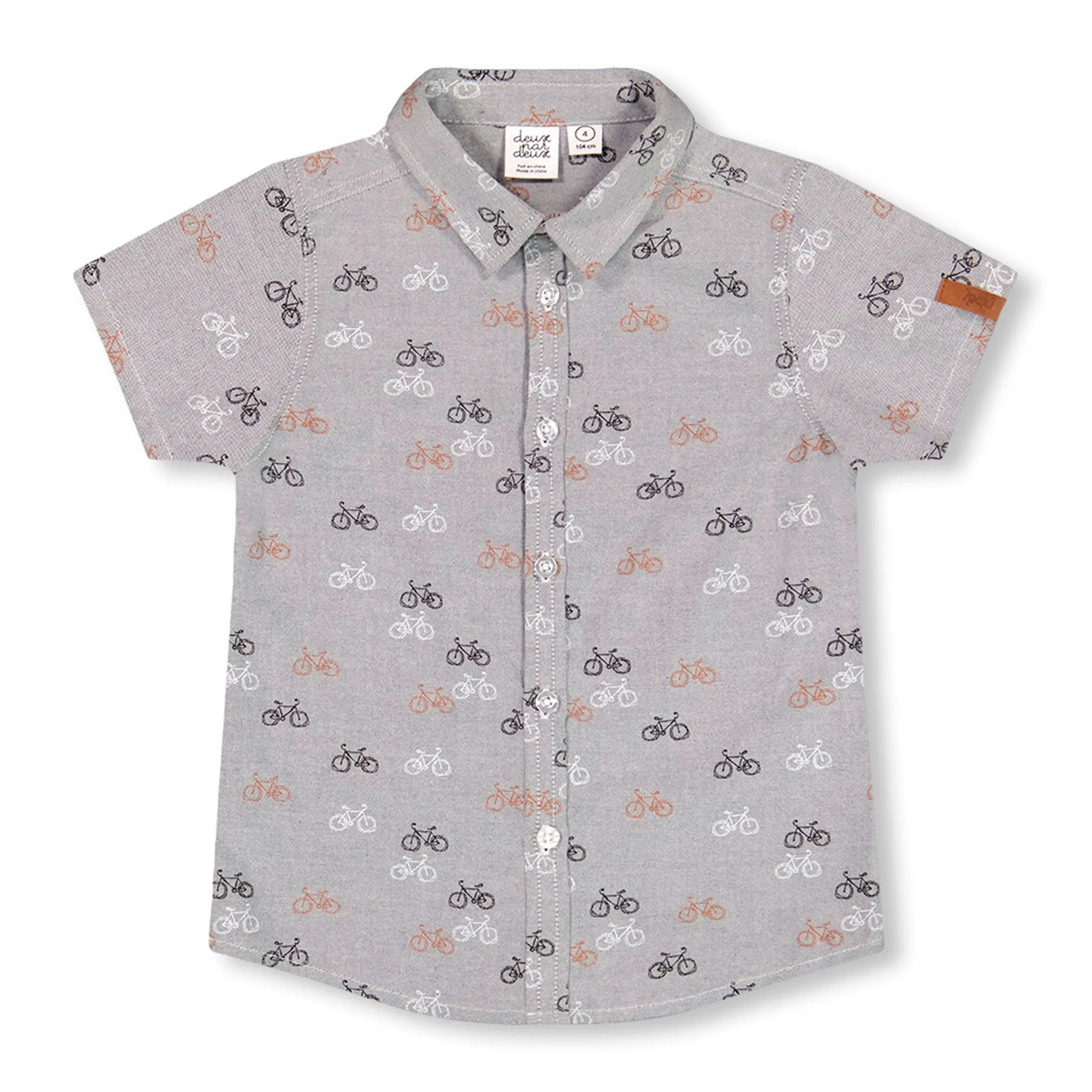 Deux par Deux Chemise Imprimé Vélo BOYS 3-6ans