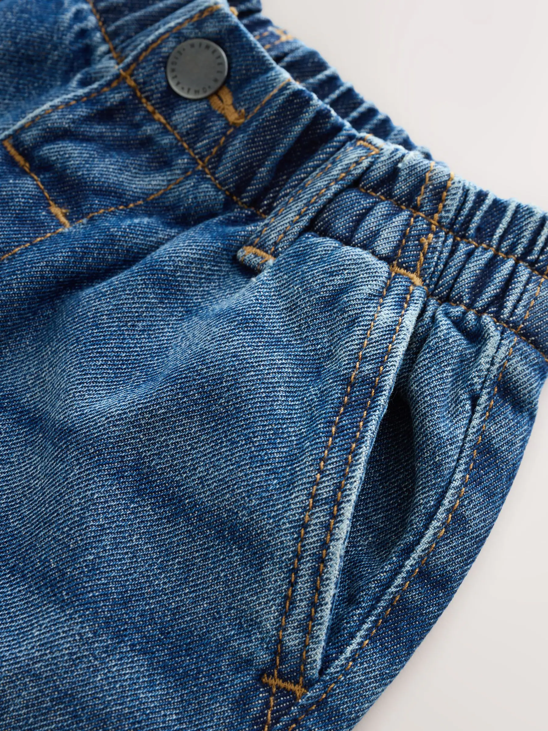 Donkerblauw denim - Jeans met wijde pijpen (3 mnd-7 jr)