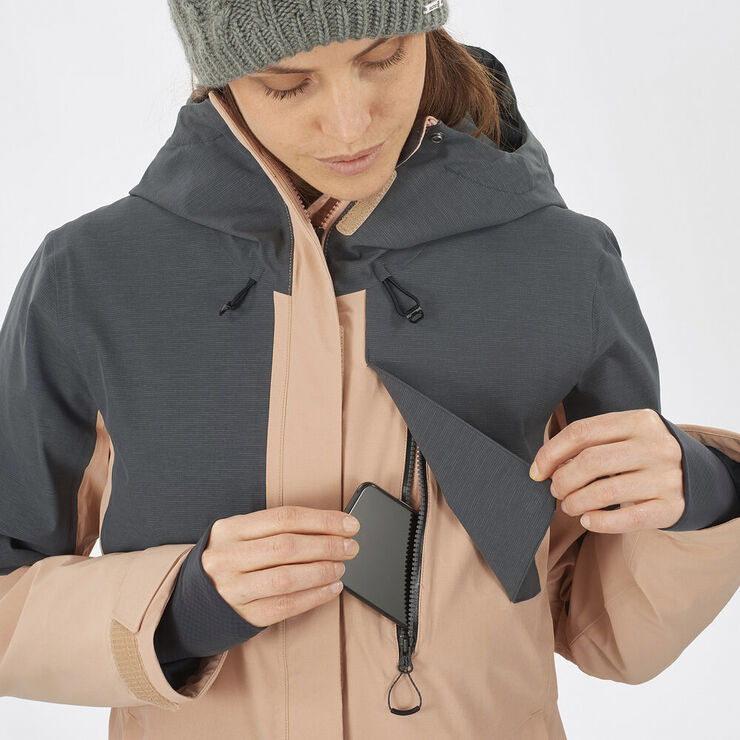 Salomon Proof Light Insulated Skijakke Grå
