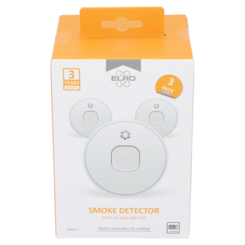 Elro FS2010-3 optische rookmelder inclusief 10 jaar lithium batterij TRIPLE-pack