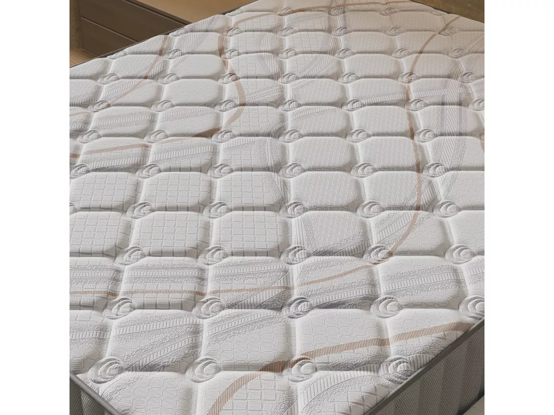 Ensemble Matelas + Lit Avec Tête De Lit 160x200 Cm, Sirius 22cm D’épaisseur Latex Naturel