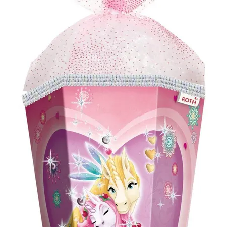 Roth Schultüte Einhornglück Glitzer 85 cm 6-eckig