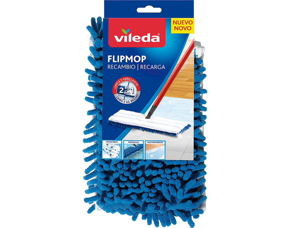 RECARGA MOPA FLIP MICROFIBRAS VILEDA