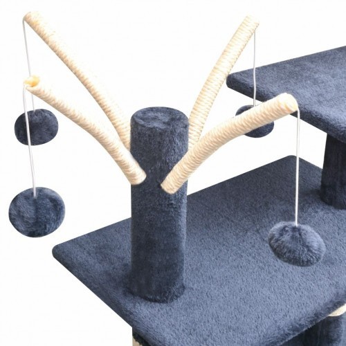 Arranhador azul para gatos com sisal