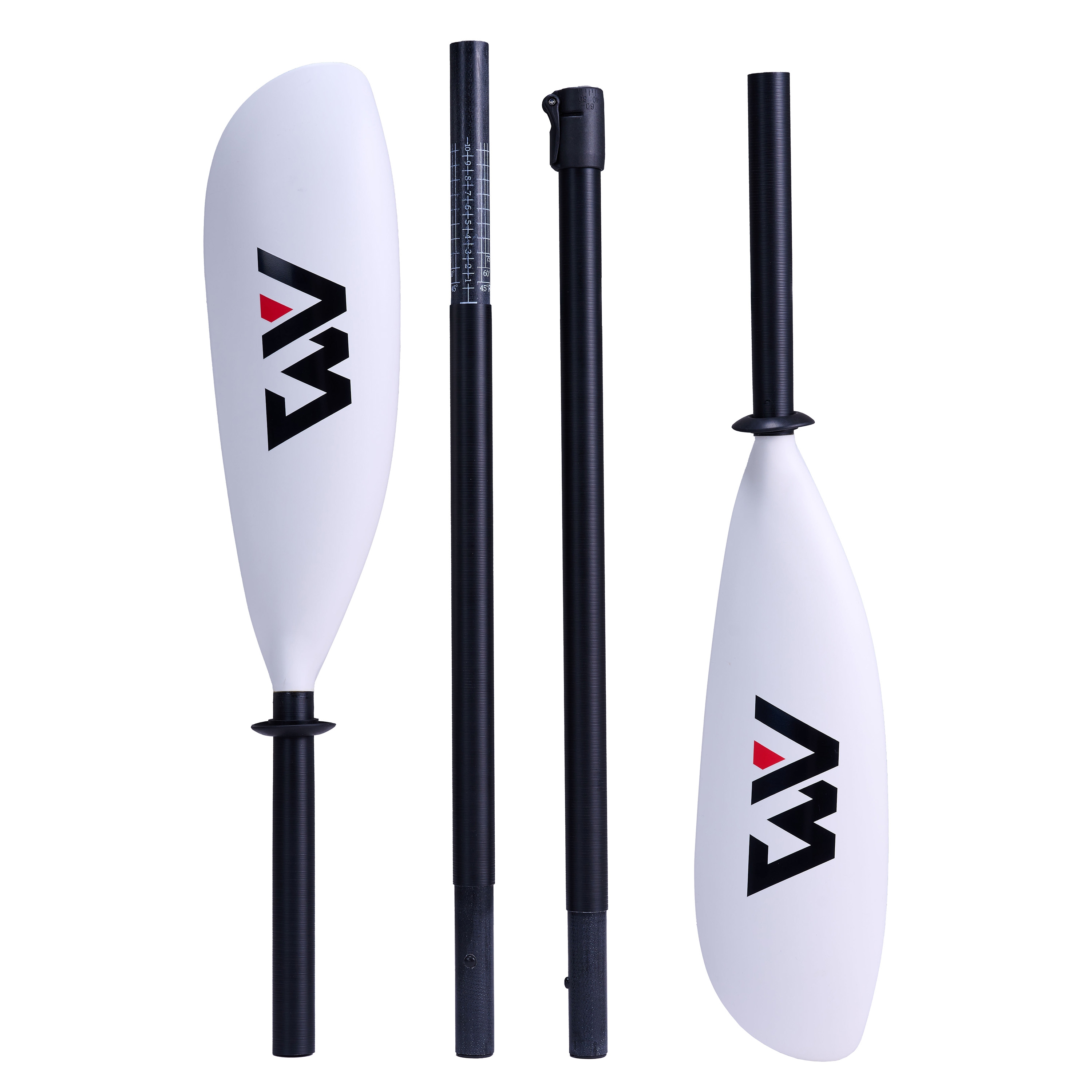 Kajak Paddel KP-4 Fiberglas 4-teilig