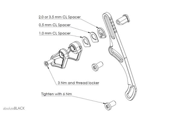 CHAIN GUIDE ISCG05  28-36 Zähne  schwarz