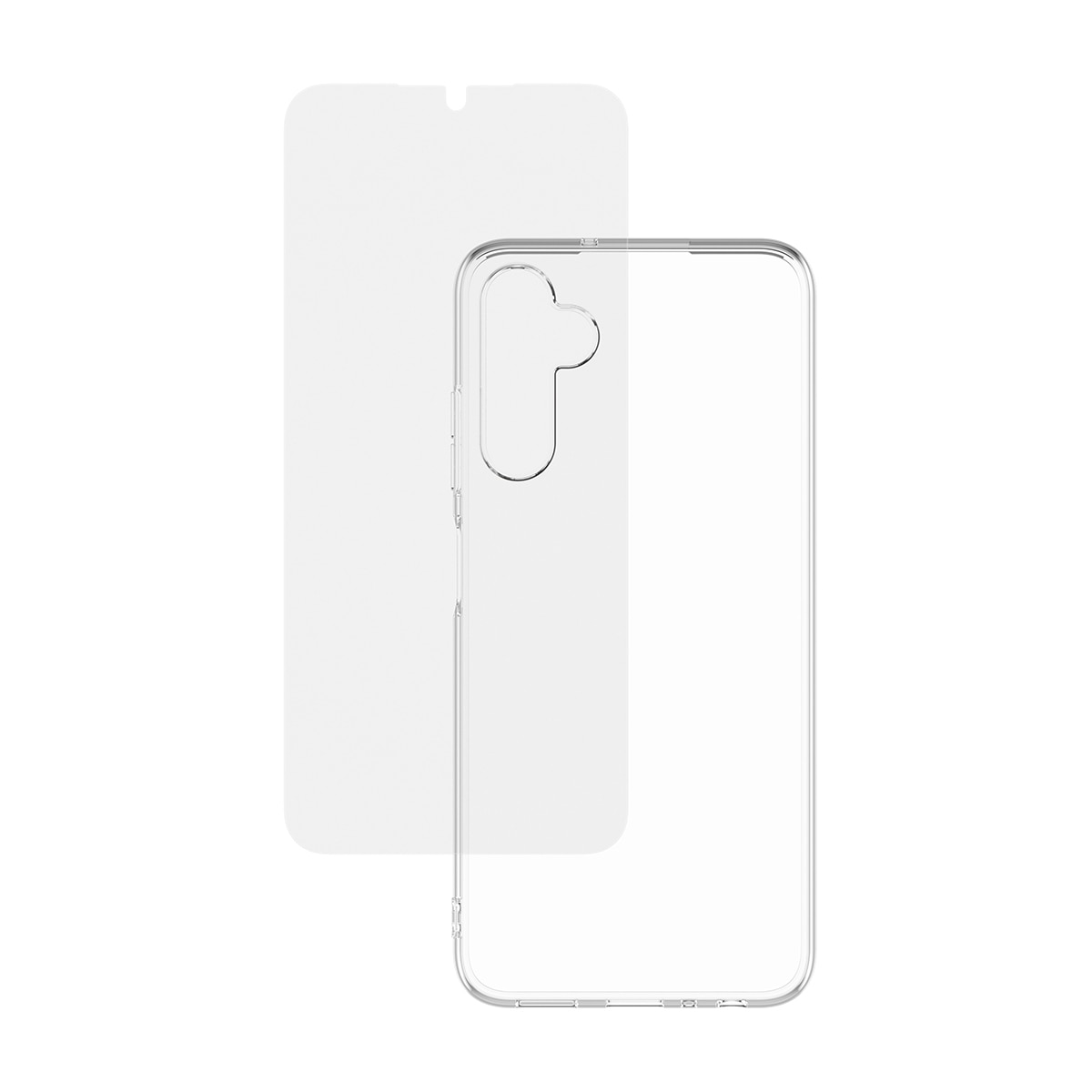 CARE by PanzerGlass USB-Ladegerät »StartKit - alles drin - Screen Protector, Case & Charger« Set, 20W Ladegerät, Displayschutzglas, TPU-Schutzhülle, 3 Stk. tlg. 3-in-1 Bundle für Samsung Galaxy A05s