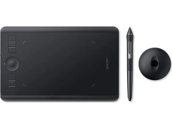 Wacom Intuos Pro Small - Digitizer - højre- og venstrehåndet - 16 x 10 cm - multi-touch - elektromagnetisk - 6 knapper - trådløs, kablet - Bluetooth, USB 2.0 - sort