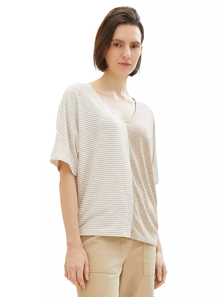 TOM TAILOR T-Shirt Regular Fit beige