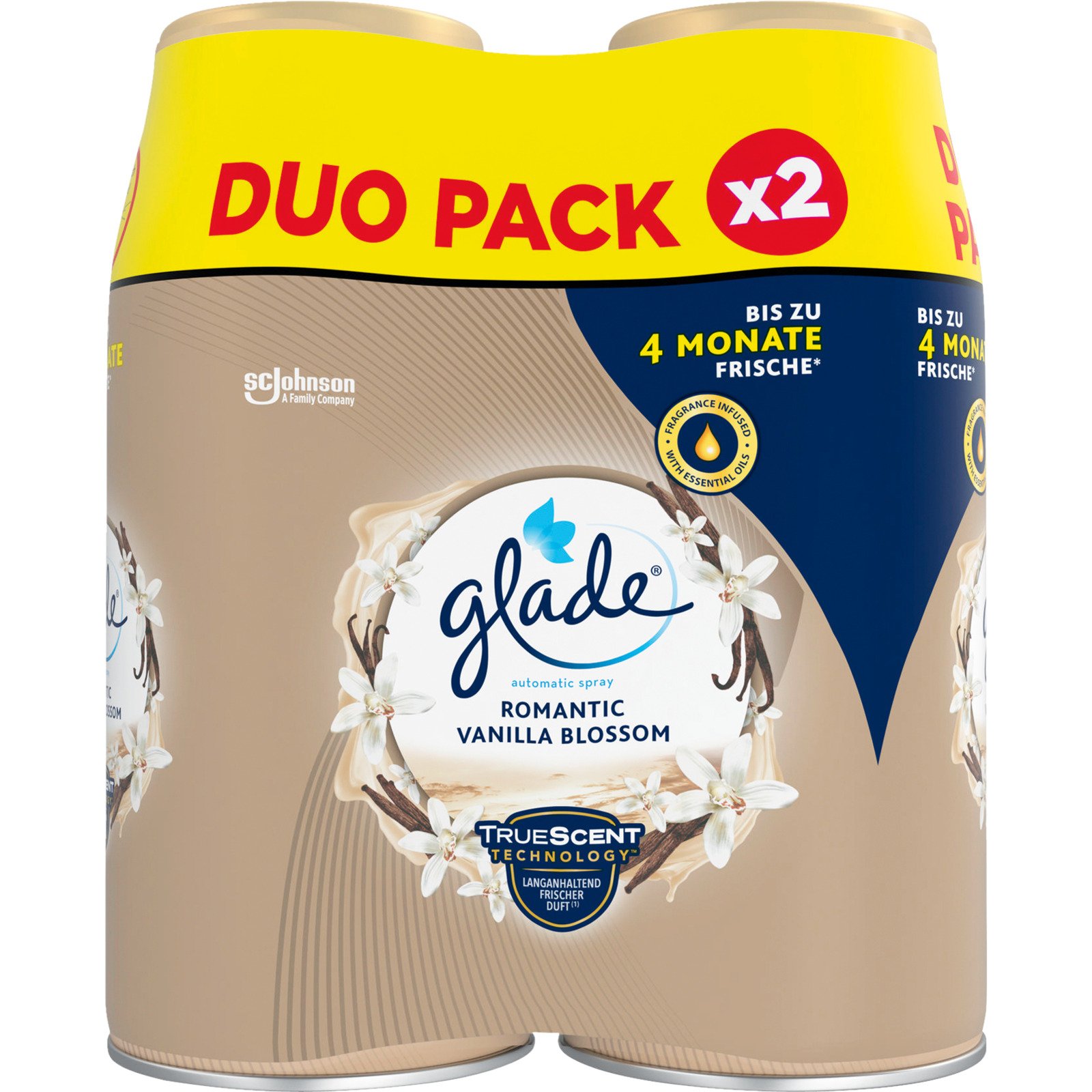 Glade Automatic Spray Romantic Vanille Blossom 2 x 269 ml