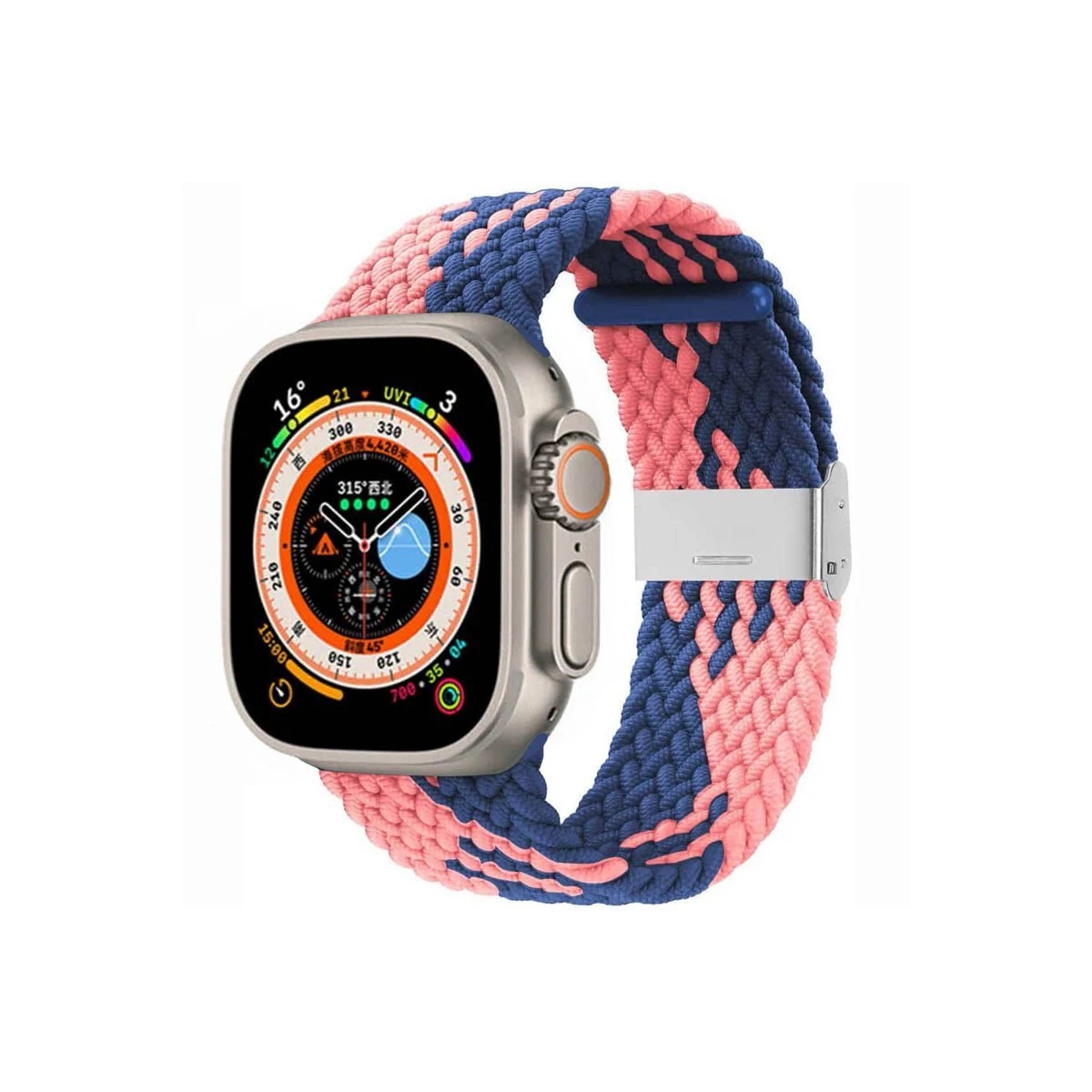 Flettet klokkerem Apple Watch Ultra 2 (49mm) - Blue Powder