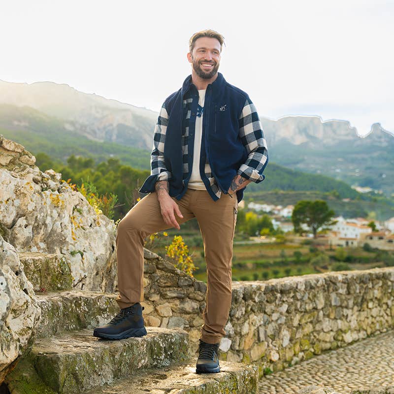 Canyon Full-zip Pile Fleece Vest Herre Navy
