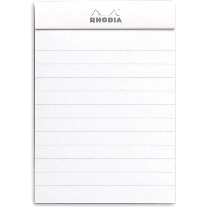 Bloc agrafé N°11 A7 80 feuilles lignées 80 g. - Blanc