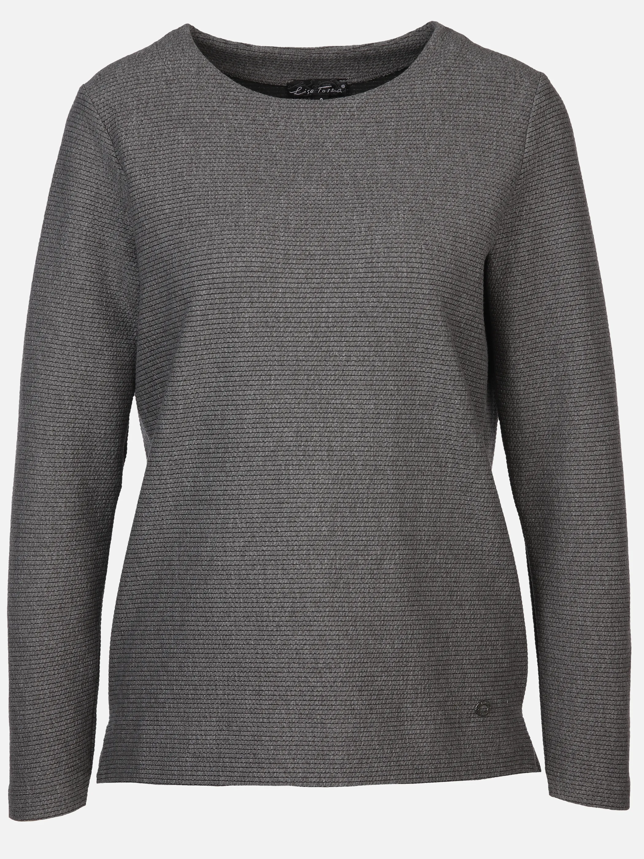 Damen Jaquard-Shirt mit Ripp-Struktur