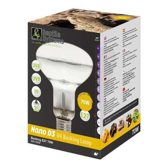 D3 UV Basking Lamp Nano - 70watt - E27