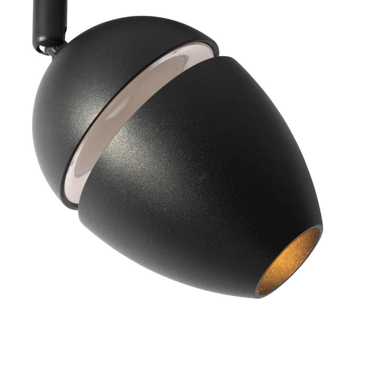 Moderne spot zwart voor railsysteem 1-fase incl. LED - Magnetic Eggy