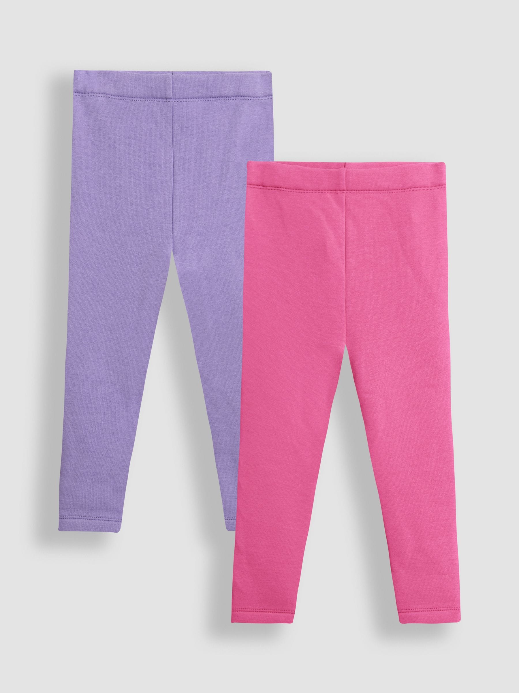 Fuchsia-roze - JoJo Maman Bébé Fleece-Lined Leggings 2 Pack