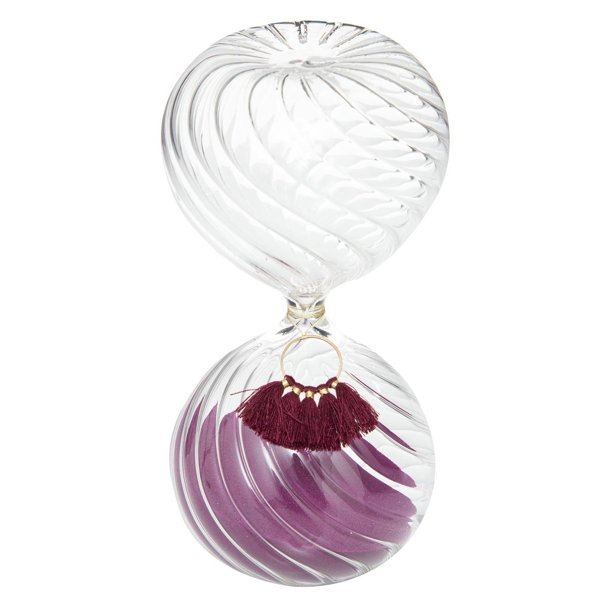 SABLIER POMPON NIGHT H.18.5CM