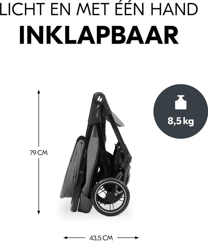 Hauck Shop N Care - Buggy - bijzonder wendbaar - opvouwbaar met één hand - Olive