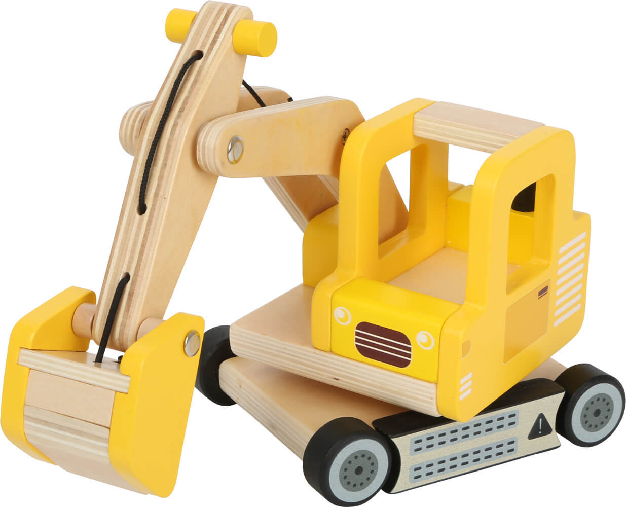 Baustellenfahrzeug SCHAUFELBAGGER aus Holz