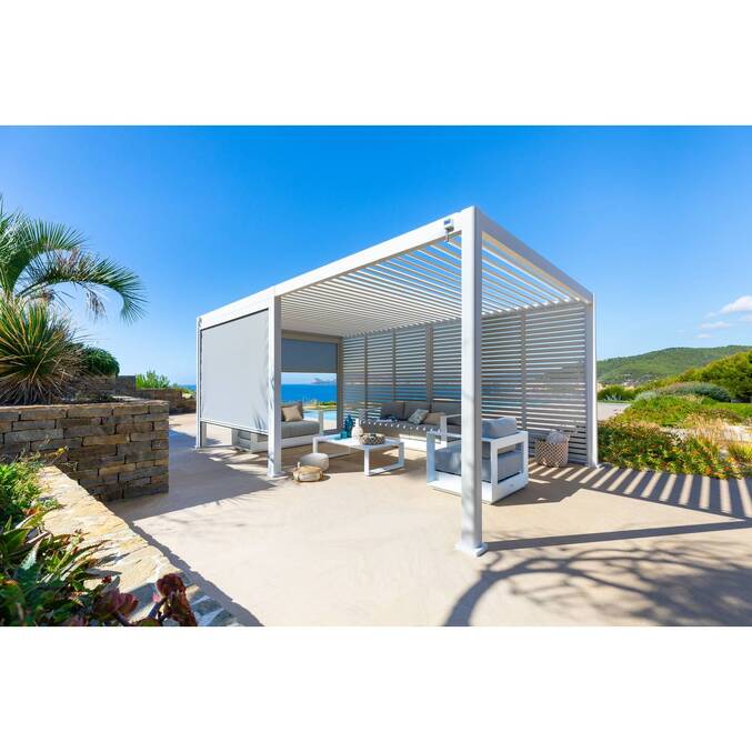 Pergola bioclimatique EVORA Blanc