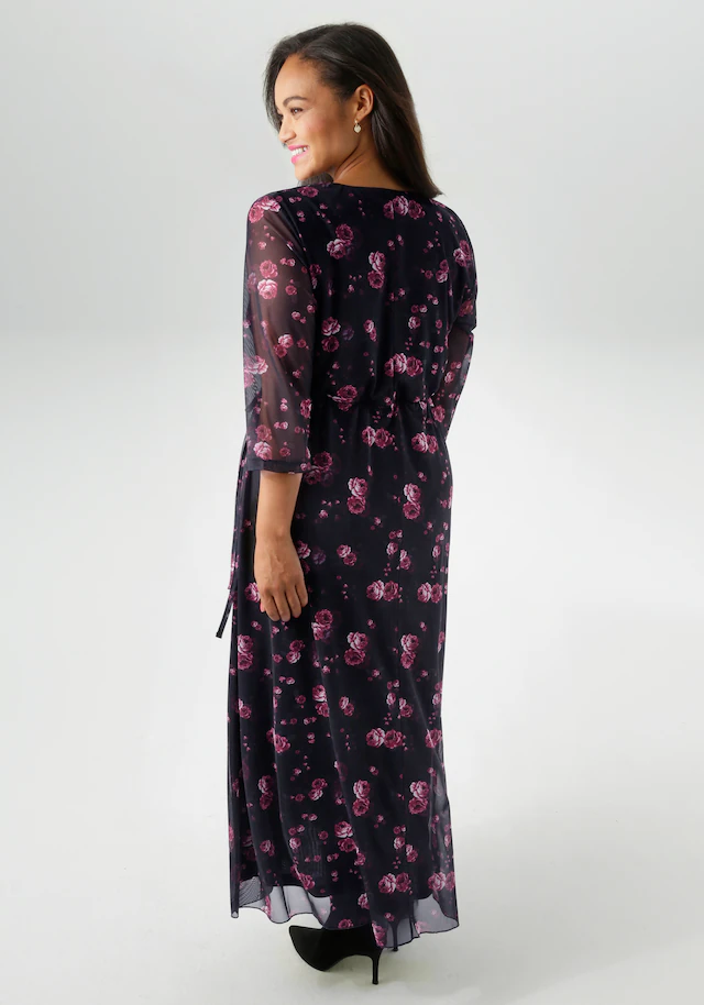 Aniston PLUS Midikleid In Mesh Qualität - NEUE KOLLEKTION