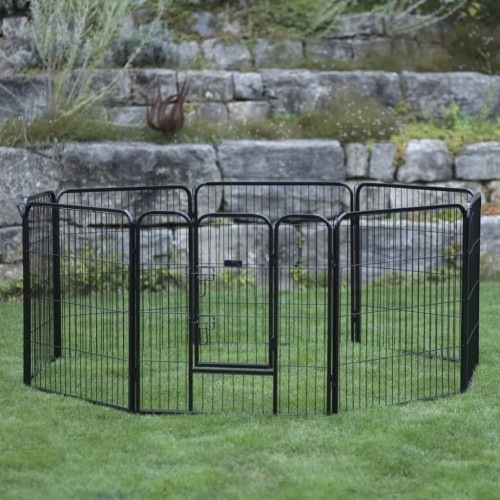 Parque infantil para animais de estimação Kerbl preto para uso externo