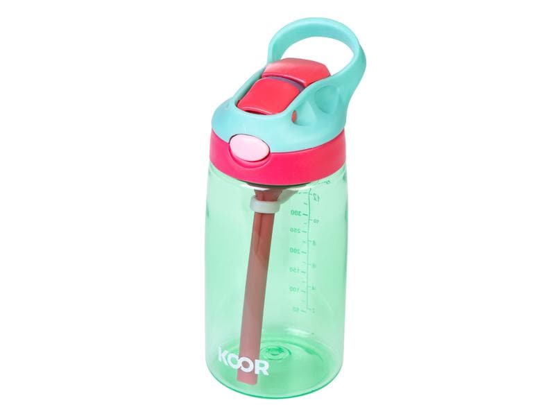 KOOR Trinkflasche Bambini Verde 450 ml Flasche aus Kunststoff für die Kleinen