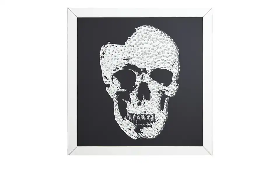 Wandspiegel mit Totenkopf
