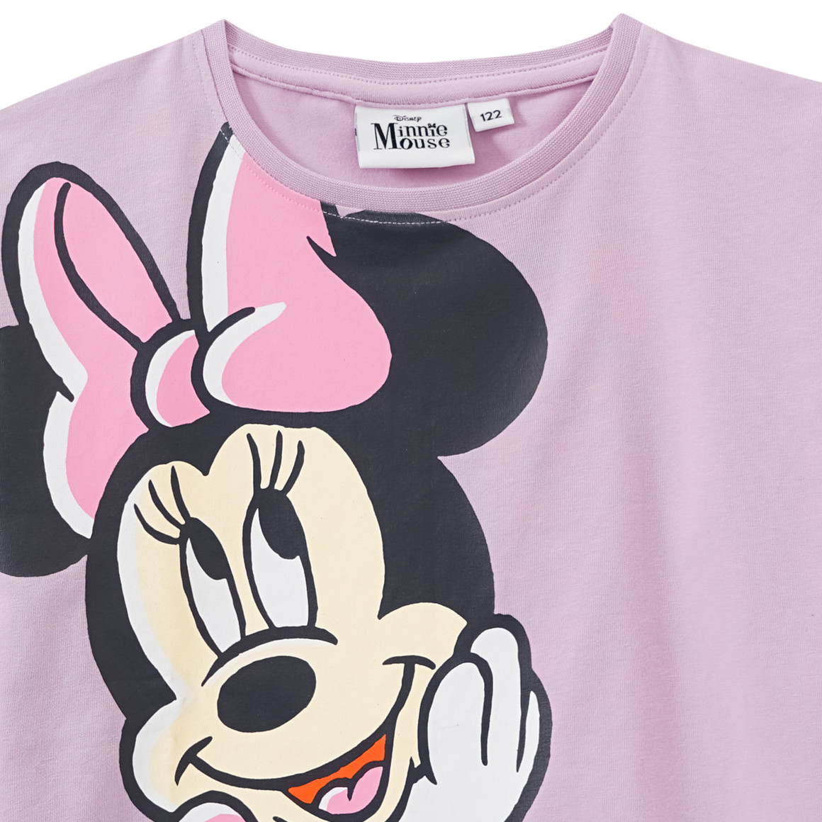 Topolino Minnie Maus Langarmshirt mit großem Print helllila