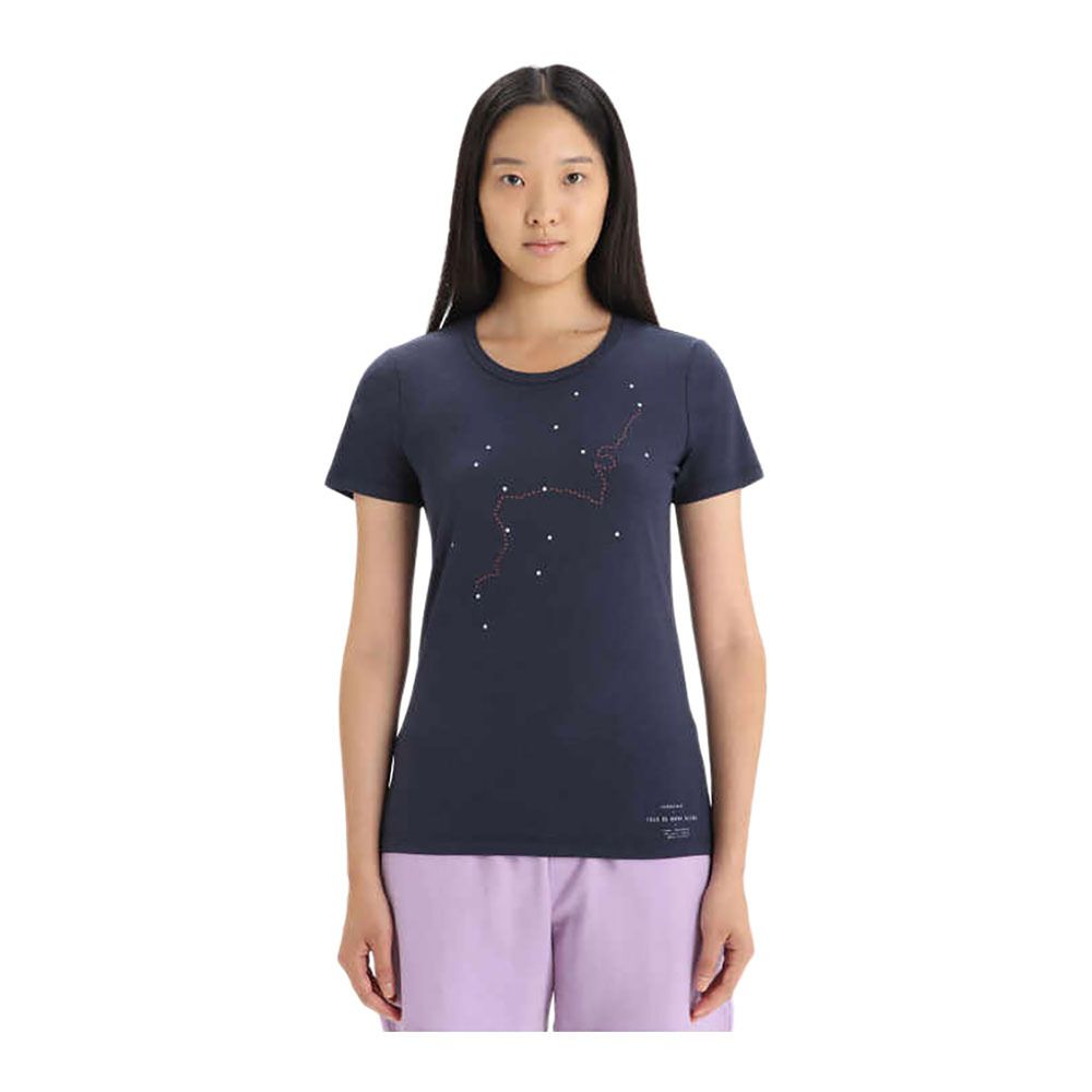Icebreaker CENTRAL CLASSIC TMB - Tee-shirt Femme midnight navy