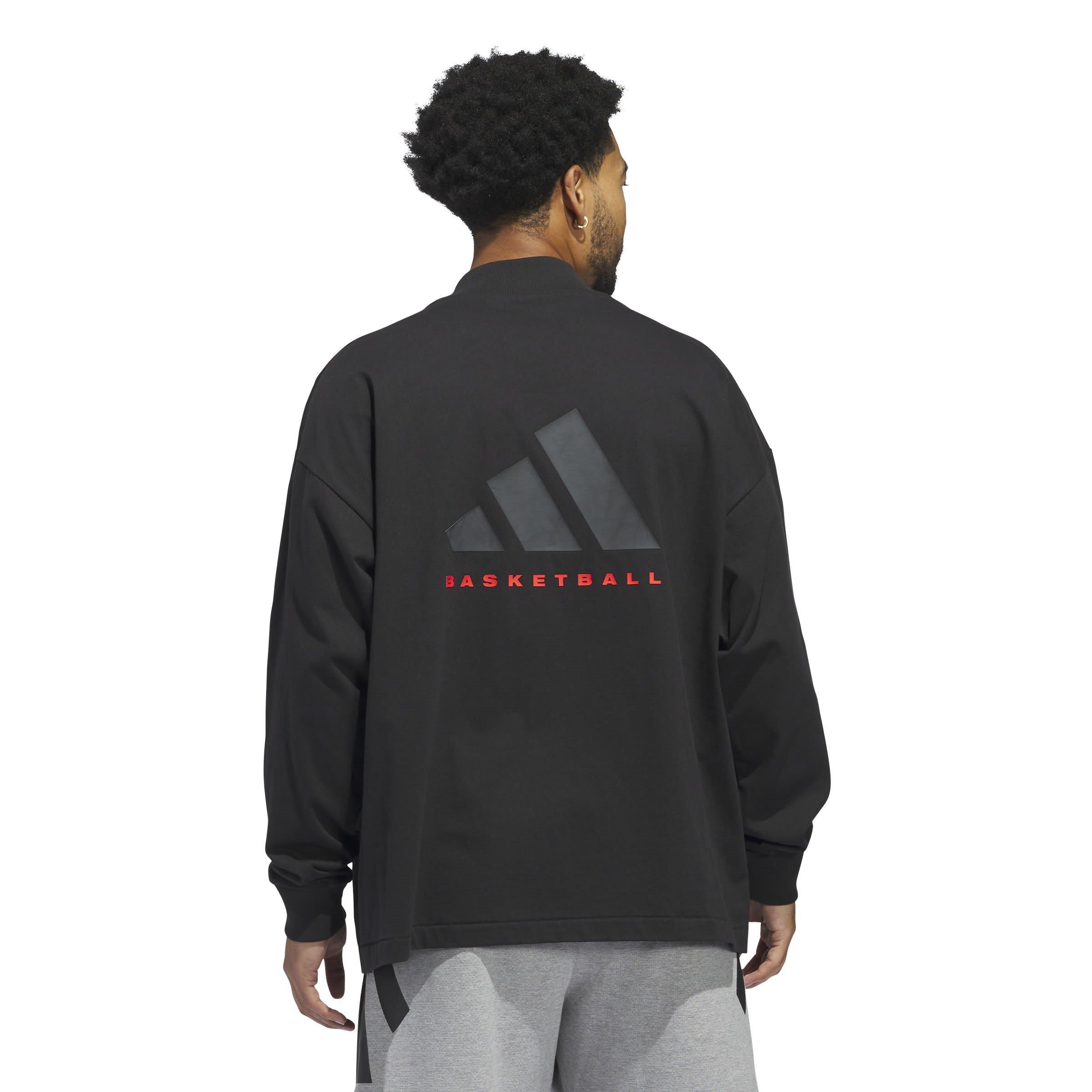 adidas Basketball Long Sleeve T Shirt Unisex Adults