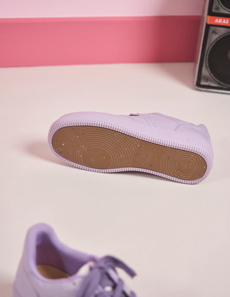Baskets basses Maxence F - Cuir lilas