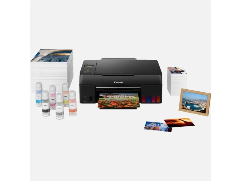 [OUTLET] - Canon PIXMA G650 - Multifunktionsprinter - farve - blækprinter - kan genopfyldes - A4 (210 x 297 mm), Letter A (216 x 279 mm) (original) - A4/Legal (medie) - op til 3.9 ipm (udskriver) - 100 ark - Wi-Fi(n), USB 2.0
