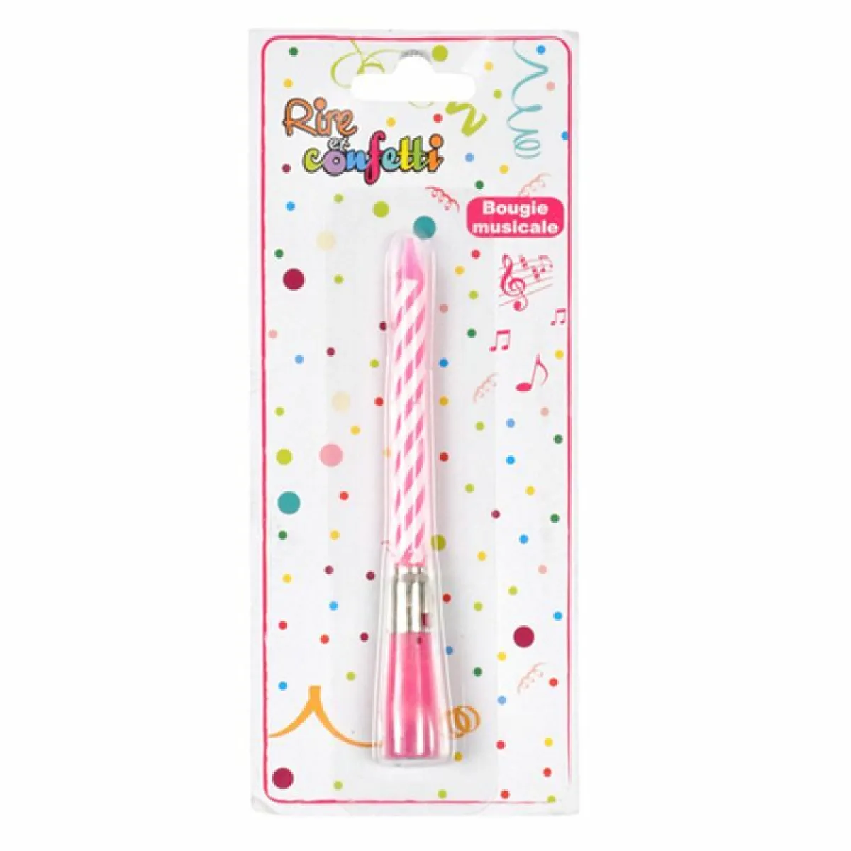 Paris Prix Bougie d'Anniversaire Musicale - Rose 12,5 cm
