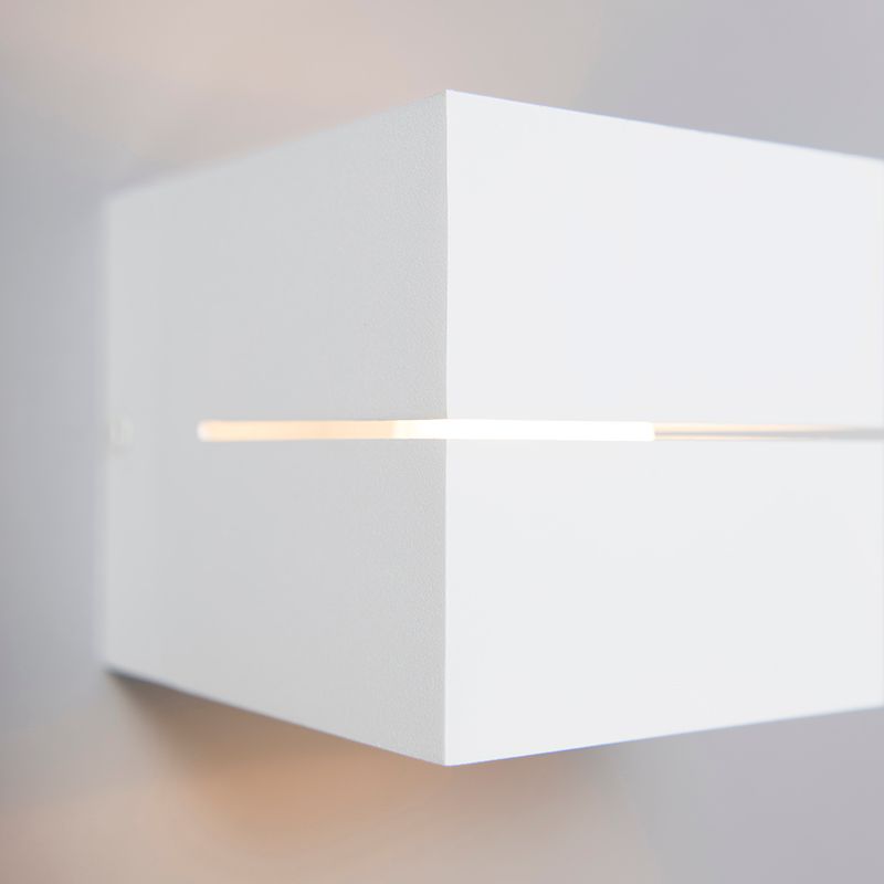 Moderne wandlamp wit 9,7 cm - Transfer Groove