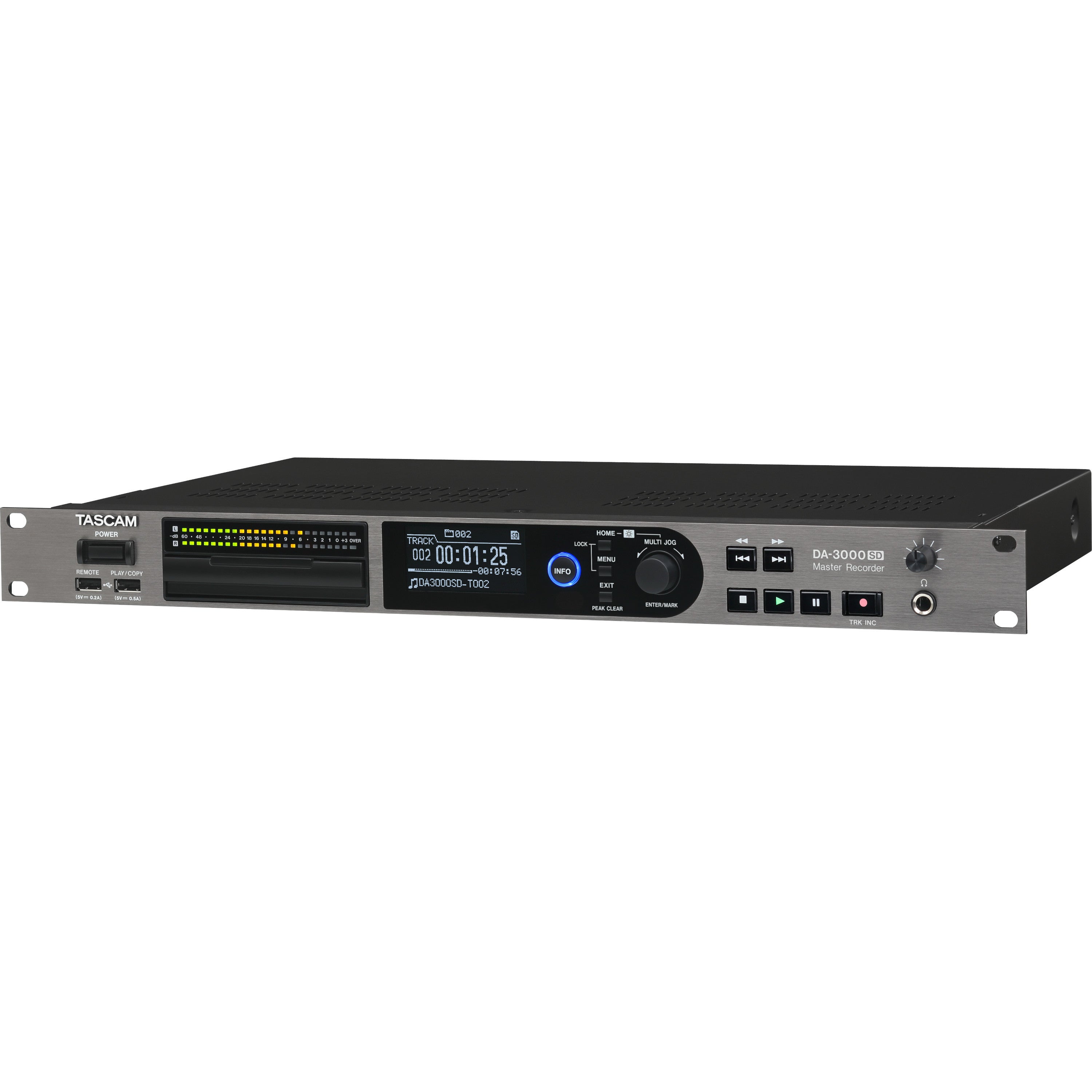 Tascam DA-3000SD 2-kanaals DSD/PCM master recorder & AD/DA converter